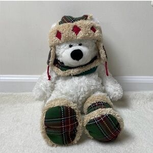 Hugfun White Teddy Bear Plush 18in